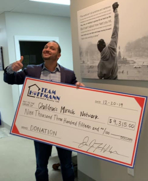 Read more about the article Team Hoffmann Presents Donation to The Children’s Miracle Network