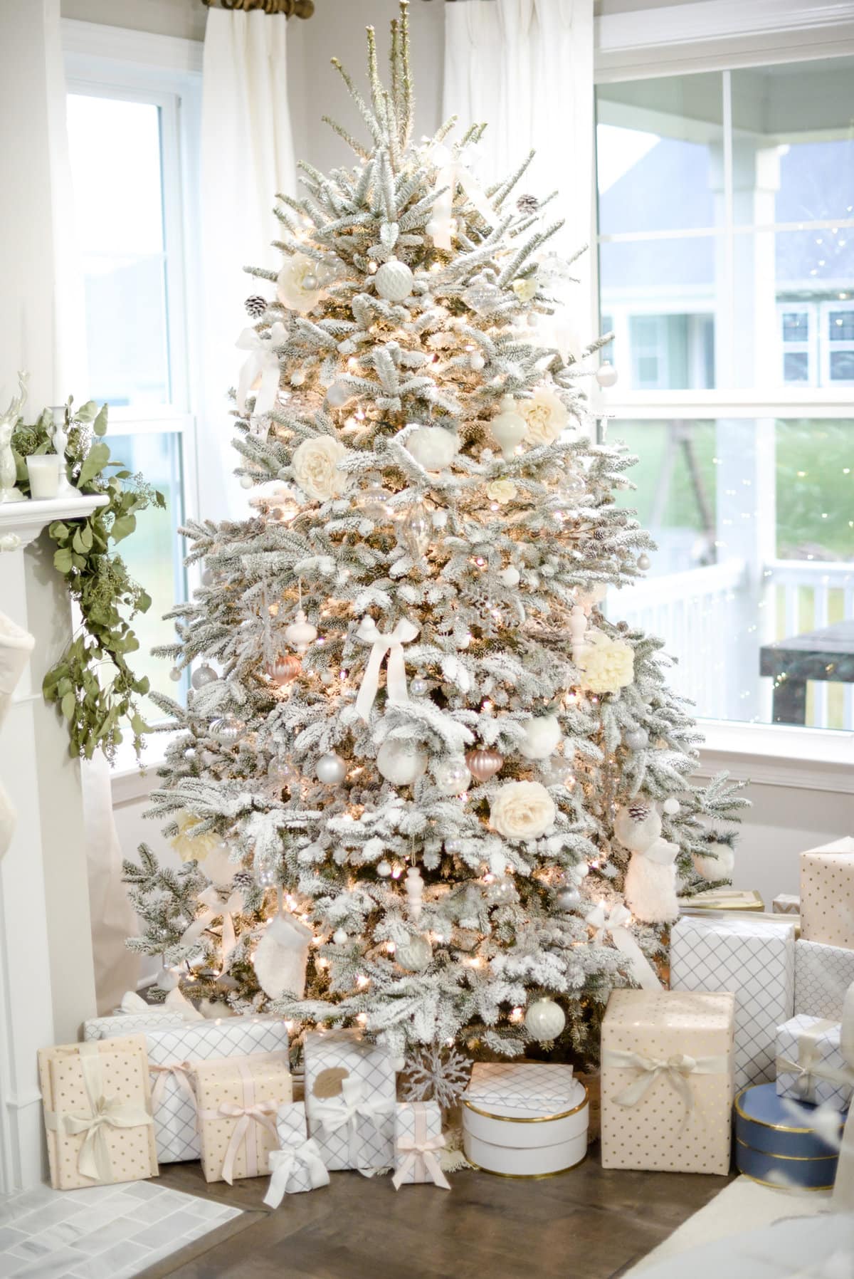 Read more about the article CHRISTMAS TREE DECORATING TREND – 4. Flocked Christmas Trees